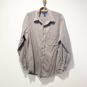 🌷 sale* Paul Fredrick Finest 100% Cotton Sport Shirt Size Medium Gray